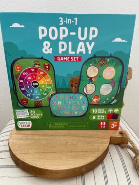 SALE! NWT Chuckle & Roar 3-in-1 Pop-Up & Play Game Set Ages 3+